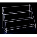 2 Way Acrylic 3 Tier Display Rack w/ 2" or 3" Deep Shelves